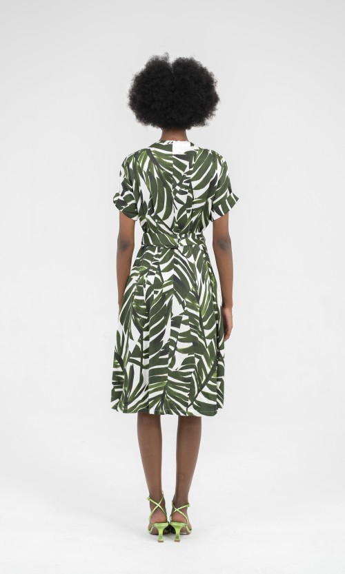 SIXDO Raw Midi Dress